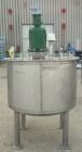 Used Tank, 250 Gallon, 304 Stainless Steel, Vertical. 48
