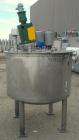 Used Tank, 250 Gallon, 304 Stainless Steel, Vertical. 48