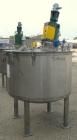 Used Tank, 250 Gallon, 304 Stainless Steel, Vertical. 48