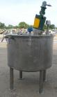 Used Tank, 250 Gallon, 304 Stainless Steel, Vertical. 48