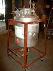 Used- O.G. Kelley Co Pressure Tank, 55 gallon, stainless steel, vertical. 24
