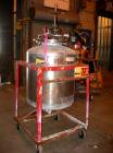 Used Buckley Iron Works Pressure Tank, 100 gallon, stainless steel, vertical. 30