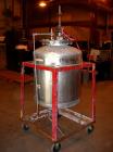 Used Buckley Iron Works Pressure Tank, 100 gallon, stainless steel, vertical. 30