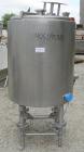 Used- Tank, 100 gallon, 321 stainless steel, vertical. 30
