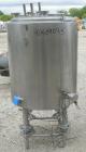Used- Tank, 100 gallon, 321 stainless steel, vertical. 30
