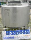 Used Tank, 300 Gallon, 316 Stainless Steel, Vertical. Approximately 52