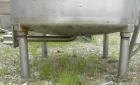 Used Tank, 300 Gallon, 316 Stainless Steel, Vertical. Approximately 52