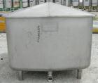 Used - Tank, 300 gallon, 304 stainless steel, rectangular. 42