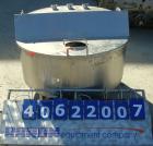Used Tank, approximate 70 gallon, 316 stainless steel, vertical. Approximate 37