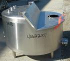 Used Tank, approximate 70 gallon, 316 stainless steel, vertical. Approximate 37