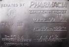 Used Pharmacia Pressure Receiver, 85 Gallon, 304 Stainless Steel, Vertical. 24