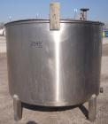 Used Tank, Approximately 400 Gallon, 304 Stainless Steel, Vertical. 57