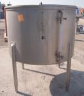 Used Tank, Approximately 200 Gallon, 316 Stainless Steel, Vertical. 45