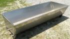 Used Trough/Tank, 150 Gallon, 316 Stainless Steel Horizontal. Trough measures approximately 94