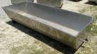 Used Trough/Tank, 150 Gallon, 316 Stainless Steel Horizontal. Trough measures approximately 94