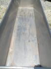 Used Trough/Tank, 150 Gallon, 316 Stainless Steel Horizontal. Trough measures approximately 94