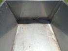 Used Trough/Tank, 150 Gallon, 316 Stainless Steel Horizontal. Trough measures approximately 94