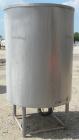 Used Tank, Approximate 450 Gallon, 304 Stainless Steel, Vertical. 45