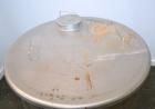 Used Tank, 110 Gallon, 304 Stainless Steel, Vertical. 30 Diameter x 36 straight side. Flat open top with a 1 piece cover, sloped bottom. Openings side 2 tri-clamp, 3 tri-clamp, 6 tri-clamp, 2 tri-cla...