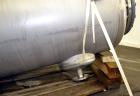 Used Inox-Maurer AG Tank, 760 Liter (200 Gallon), 316L Stainless Steel, Horizontal. Approximate 31” diameter x 51” straight side, dished ends. Internal rated -1/2 bar (-14.50/29 psi) at 120 degrees C...