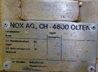 Used Inox AG Pressure Tank, 1600 Liter (422 Gallon), 316L Stainless Steel, Horizontal. Approximate 44” diameter x 54” straight side, dished ends. Internal rated -1/2 bar (-14.5/28 psi) at 50 degrees ...