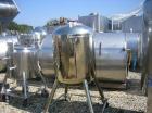 Used Tank, Approximately 50 Gallon, Electropolished Stainless Steel. 24