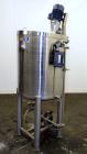 Used Tank, 90 Gallon, 304 Stainless Steel, Vertical. Approximate 28