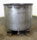 Used Tank, 400 Gallons, 301 Stainless Steel, Vertical. Approximate 54
