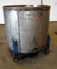 Used Tank, 300 Gallons, 301 Stainless Steel, Vertical. Approximate 48