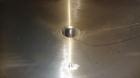 Used Tank, 450 Gallon, 304 Stainless Steel, Vertical. Approximate 60” diameter x 36” straight side, dished top and bottom. Top tangential inlet, top entering spray ball. Side 19” dameter man way with...
