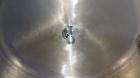Used Tank, 450 Gallon, 304 Stainless Steel, Vertical. Approximate 60” diameter x 36” straight side, dished top and bottom. Top tangential inlet, top entering spray ball. Side 19” dameter man way with...