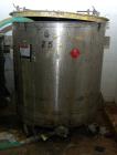Used Tank, 300 Gallon, Stainless Steel, Vertical. 48