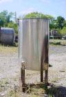 Used Tank, 50 Gallon, Stainless Steel, Vertical. 22