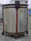Used Tank, 200 Gallon, Stainless Steel, Vertical. 40