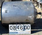Used Tank, 350 Gallon, 304 Stainless Steel, Vertical. 44