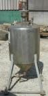 Used Tank, 50 Gallon, 316 Stainless Steel, Vertical. 24