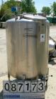 USED: Precision Stainless Tank, 160 gallon, 316L stainless steel, vertical. 36