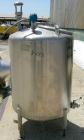 USED: Precision Stainless Tank, 160 gallon, 316L stainless steel, vertical. 36