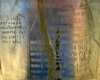 USED: Precision Stainless Tank, 160 gallon, 316L stainless steel, vertical. 36
