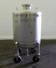 Used Northland Stainless Pressure Tank, 200 Liter (52.8 Gallon), 316L Stainless Steel, Vertical.24’’ Diameter x 22’’ straight side, dished top and bottom. Internal rated -8.8/30 psi at -20 to 300 deg...