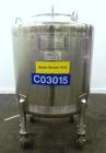 Used Northland Stainless Pressure Tank, 500 Liter (132 Gallon), 316L Stainless Steel, Vertical. 34’’ Diameter x 33’’ straight side, dished top and bottom. Internal rated 30 psi at -20 to 300 degrees ...