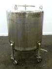 Used Northland Stainless Pressure Tank, 500 Liter (132 Gallon), 316L Stainless Steel, Vertical. 34’’ Diameter x 33’’ straight side, dished top and bottom. Internal rated 30 psi at -20 to 300 degrees ...