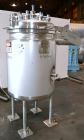 Used Northland Stainless Pressure Tank, 500 Liter (132.12 Gallon), 316L Stainless Steel, Vertical. 30” Diameter x 37” straight side. Bolt on counter balanced hinged dished top, dish bottom. Internal ...