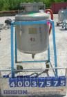 Used O.G. Kelley Co. Pressure Tank, 55 gallon, 304 stainless steel, vertical. 24'' diameter x 27'' straight side, dished top and bottom. Internal rated 50 psi at 300 deg F. Openings: top 10'' with co...
