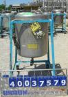 Used- O.G. Kelley Co. Pressure Tank, 55 gallon, 304 stainless steel, vertical. 24'' diameter x 27'' straight side, dished to...