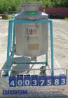 Used O.G. Kelley Co. Pressure Tank, 55 gallon, 304 stainless steel, vertical. 24'' diameter x 27'' straight side, dished top and bottom. Internal rated 50 psi at 300 deg F. Openings: top 10'' with co...