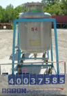 Used O.G. Kelley Co. Pressure Tank, 55 gallon, 304 stainless steel, vertical. 24'' diameter x 27'' straight side, dished top and bottom. Internal rated 50 psi at 300 deg F. Openings: top 10'' with co...