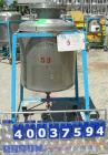 Used O.G. Kelley Co. Pressure Tank, 55 gallon, 304 stainless steel, vertical. 24'' diameter x 27'' straight side, dished top and bottom. Internal rated 50 psi at 300 deg F. Openings: top 10'' with co...
