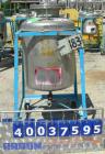 Used O.G. Kelley Co. Pressure Tank, 55 gallon, 304 stainless steel, vertical. 24'' diameter x 27'' straight side, dished top and bottom. Internal rated 50 psi at 300 deg F. Openings: top 10'' with co...