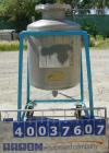Used O.G. Kelley Co. Pressure Tank, 55 gallon, 304 stainless steel, vertical. 24'' diameter x 27'' straight side, dished top and bottom. Internal rated 50 psi at 300 deg F. Openings: top 10'' with co...